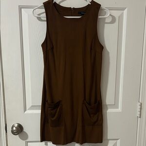 Brown Suede Dress